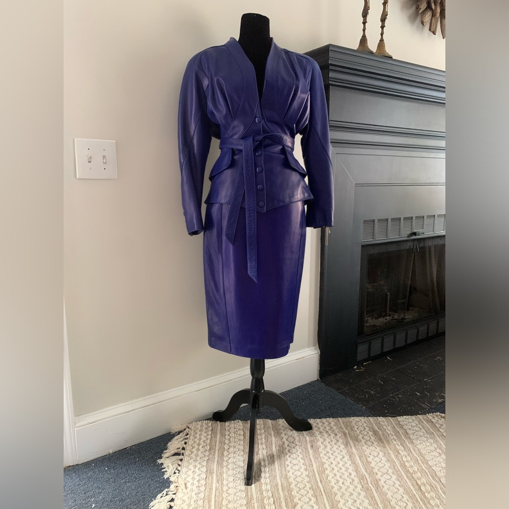Jitrois Vintage Lambskin skirt and Jacket - Picture 1 of 16